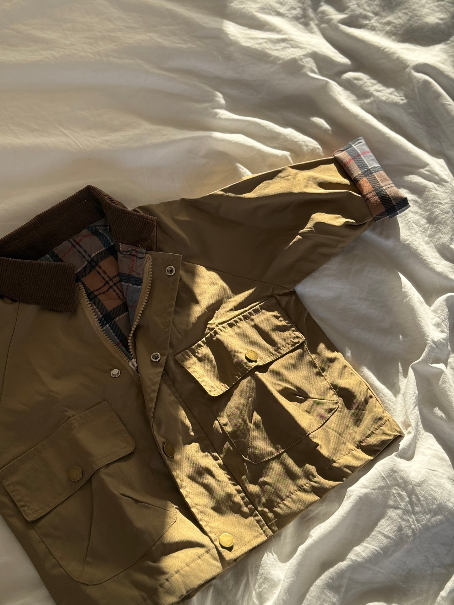 Brown and Beige Children’s Jacket