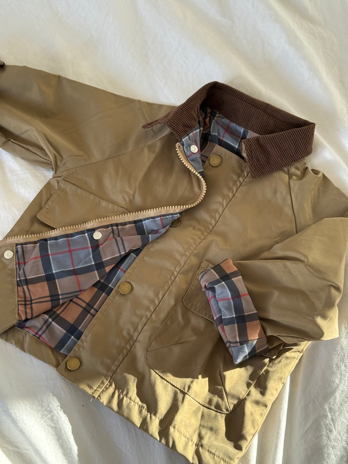 Brown and Beige Children’s Jacket