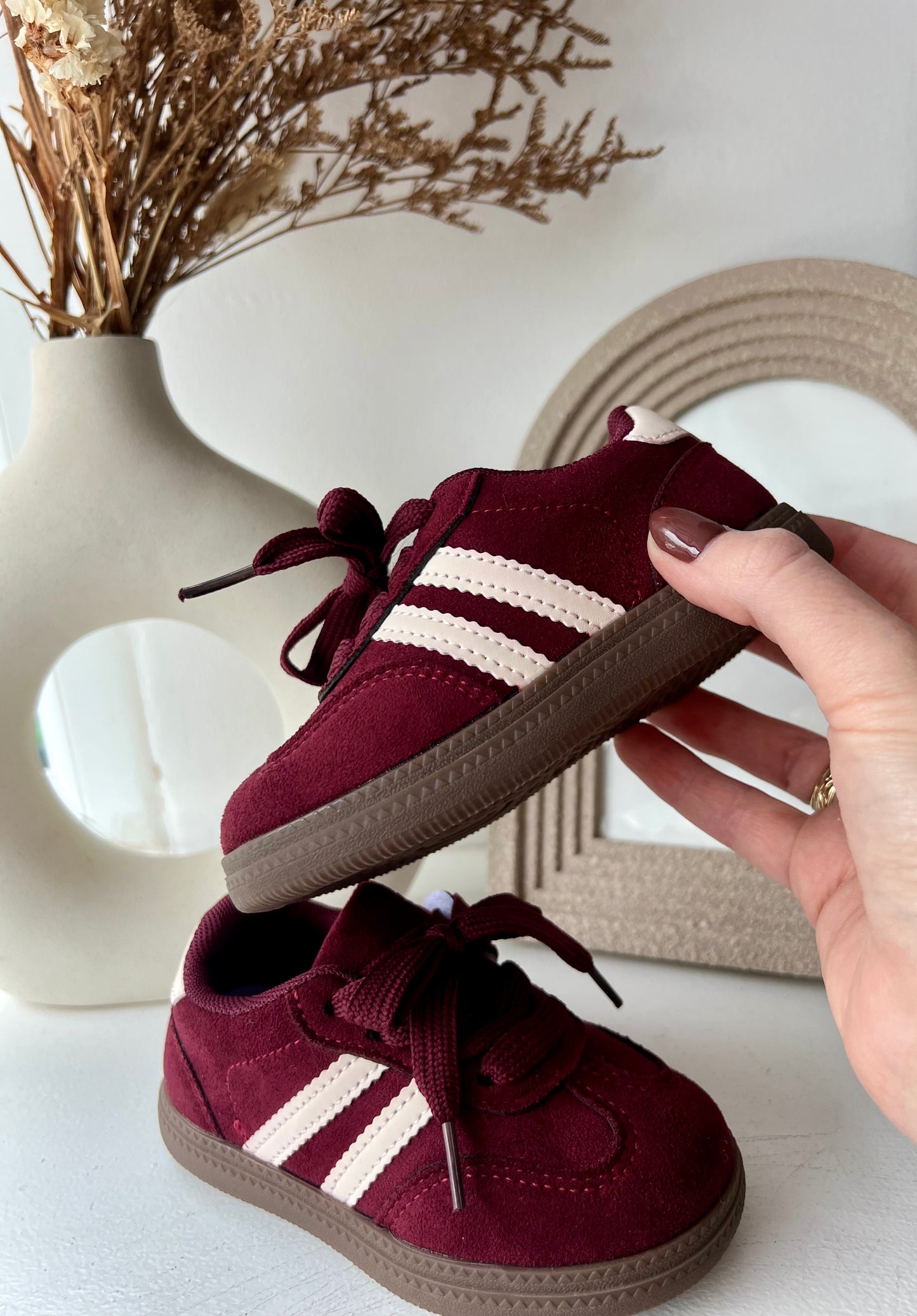 Children’s Burgundy Trainers