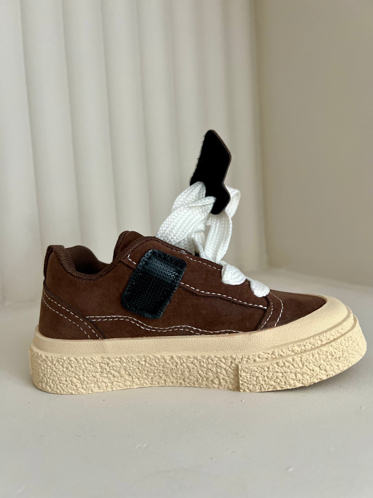 Beige Canvas Style Trainers