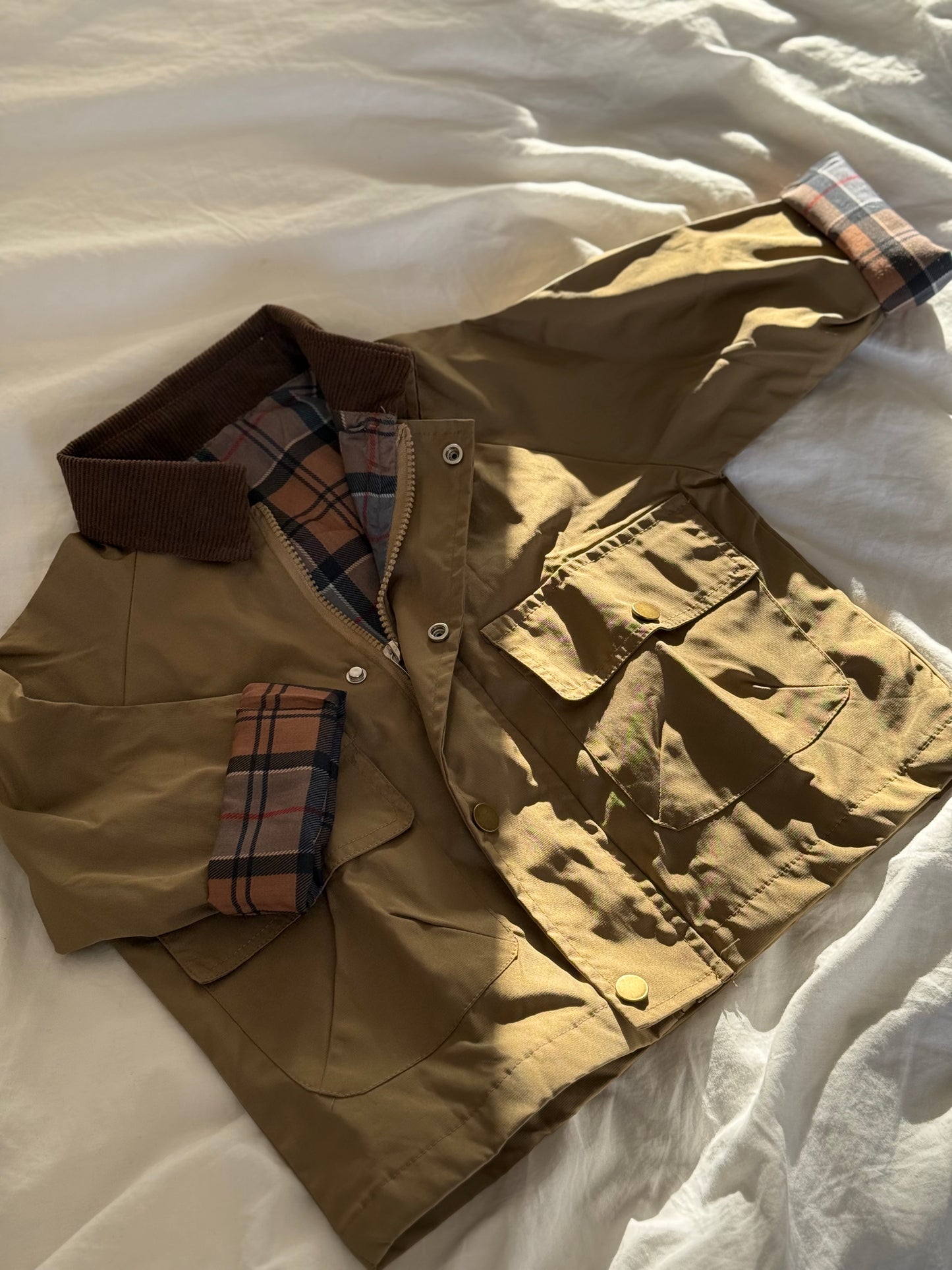 Brown and Beige Children’s Jacket