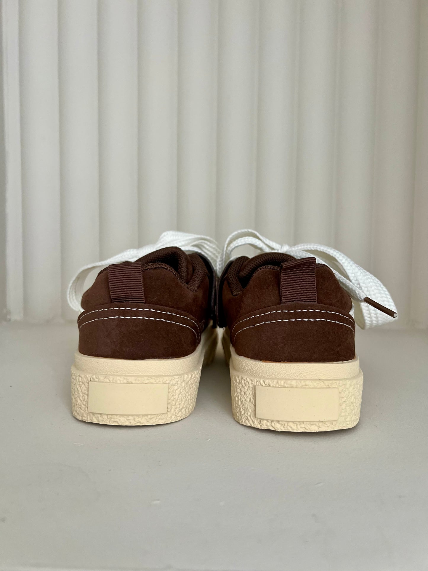 Beige Canvas Style Trainers