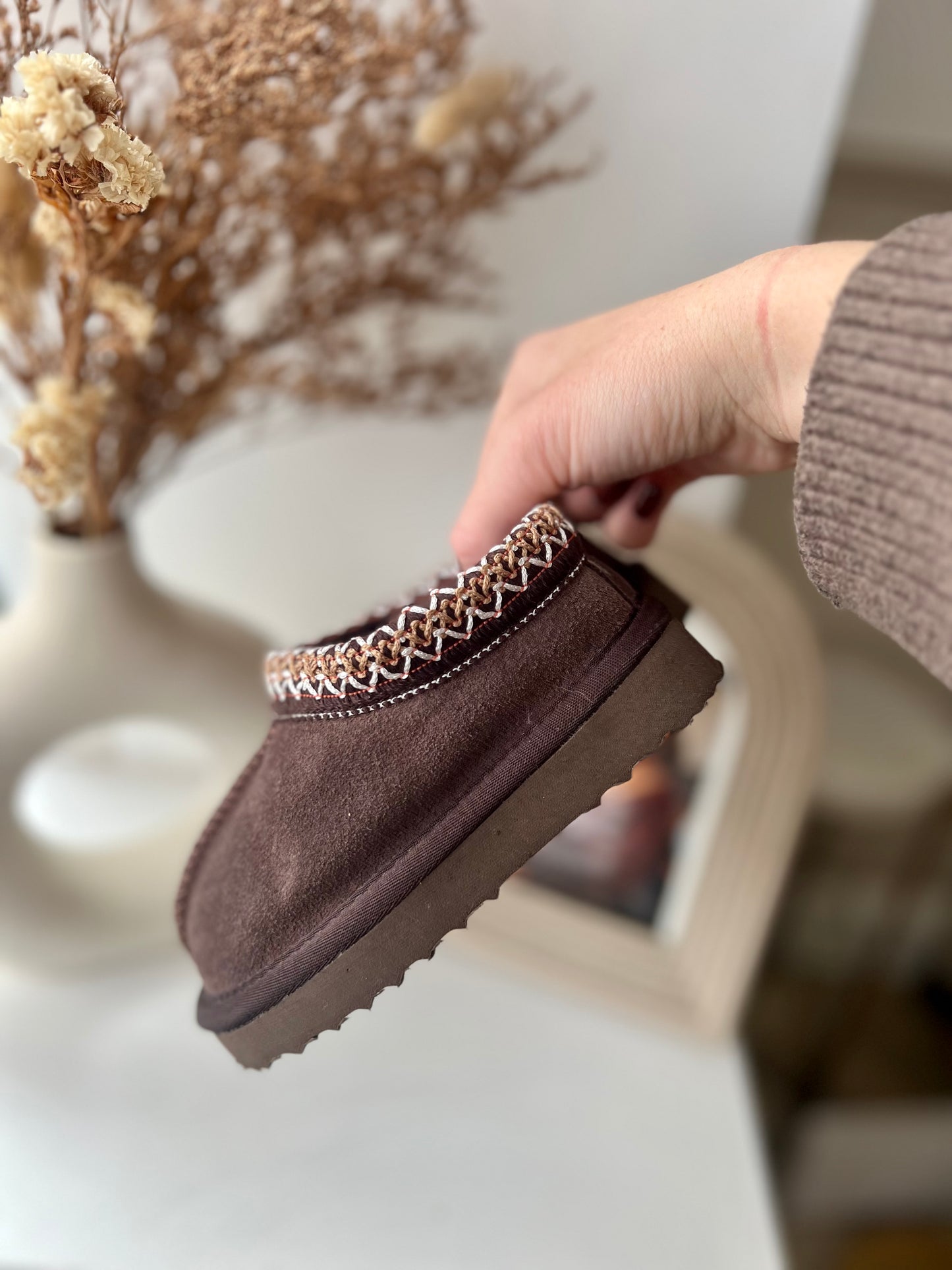 Chocolate Brown Slippers